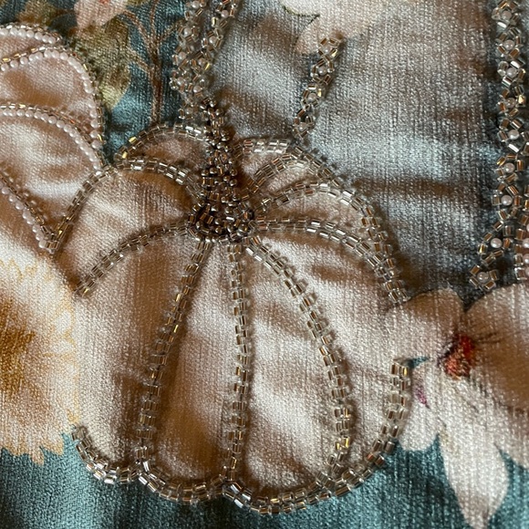 RACHEL ZOE NWT Fall Autumn Thanksgiving Beaded Pumpkins Decorative Table Runner - Picture 7 of 13